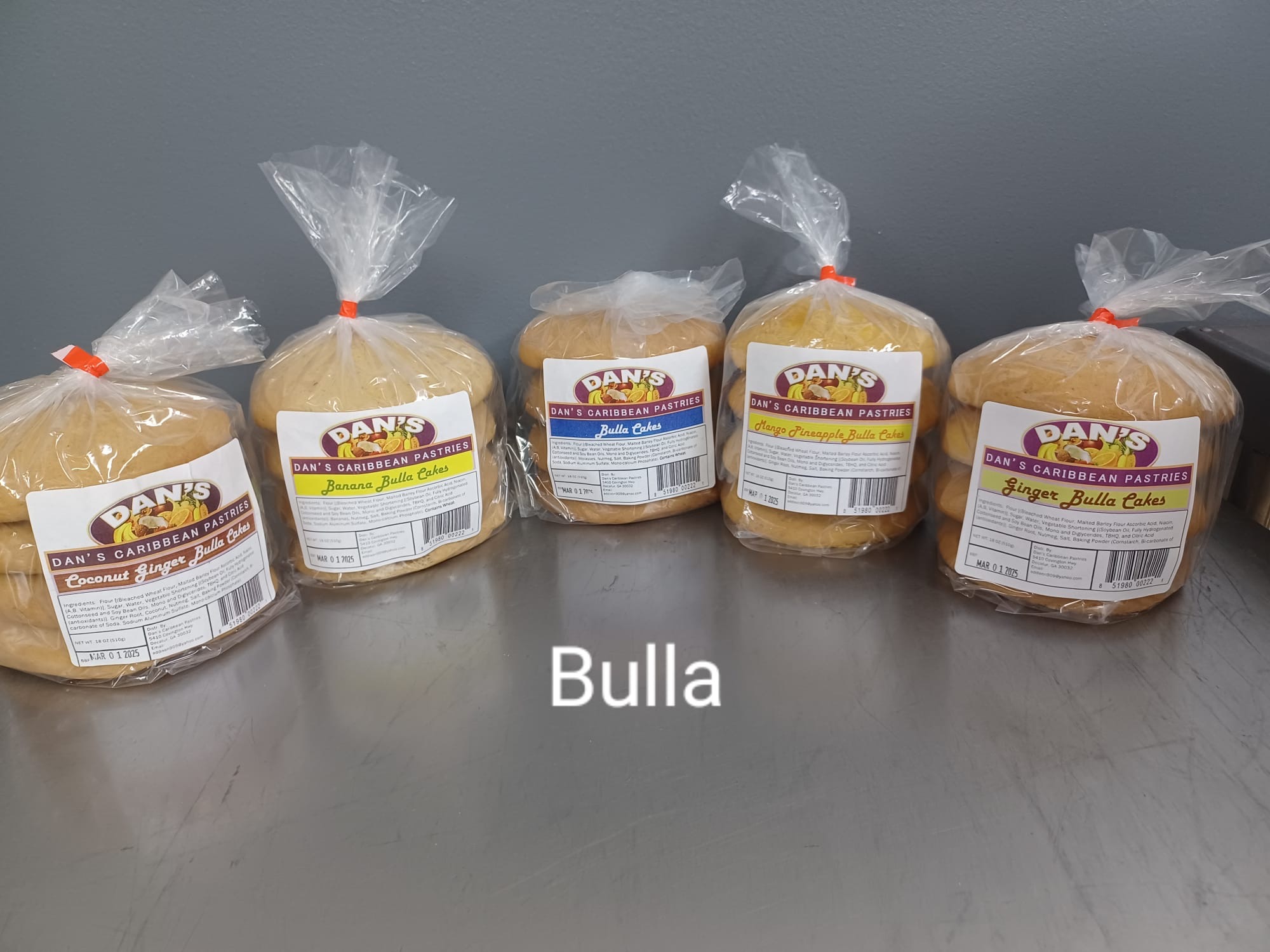 Stack of Jamaican bulla cakes